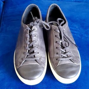 Ecco Black Leather Sneakers Size 10